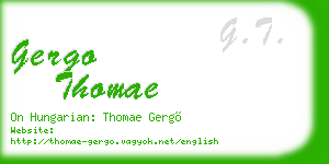 gergo thomae business card